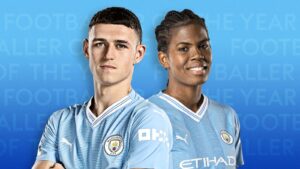 Man City's Phil Foden and Khadija 'Bunny' Shaw win Footballer Writers' Association's Footballer of the Year awards